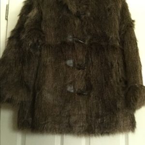 Pamela McCoy Faux Fur Coat